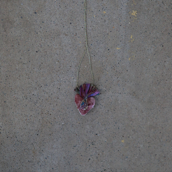 Antomoon Women's Necklace with Velvet Heart Chain ATM-Antomoon-8-5-velvet (Antomoon-8-1)